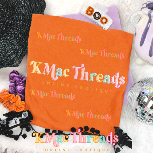 Burnt Orange CC Halloween Flatlay Mockup