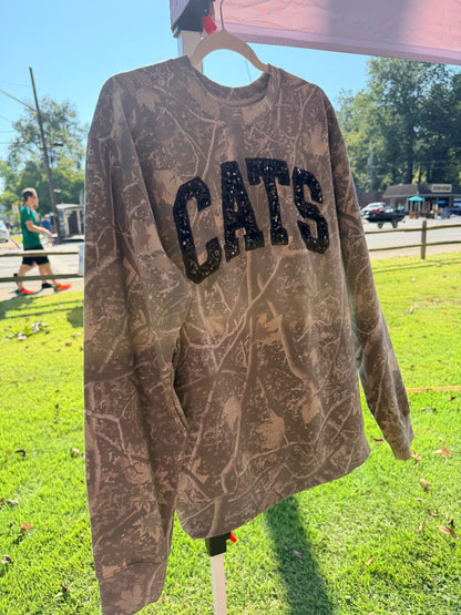 Preorder Camo Sequin Sweatshirt