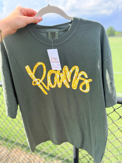 Rams Gold Script