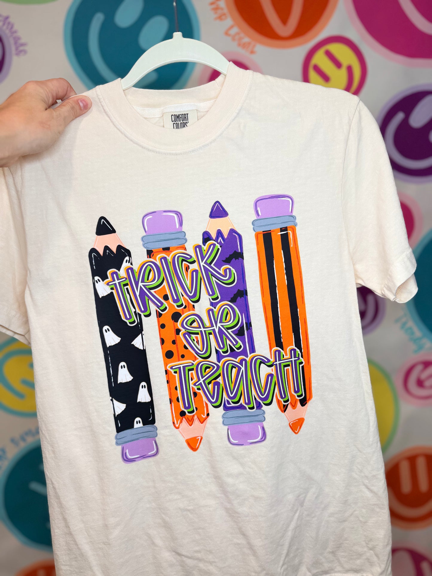 Trick or Teach Ivory CC Tee