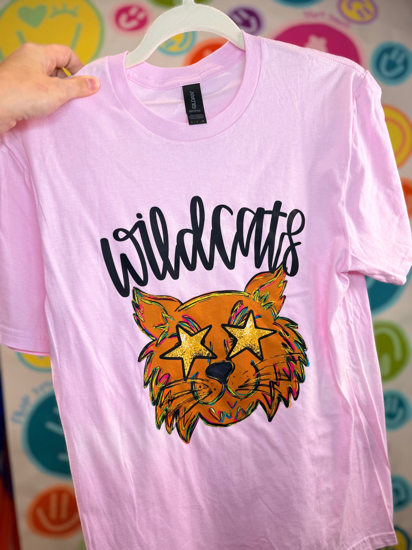 Wildcats Pink Gildan Tee