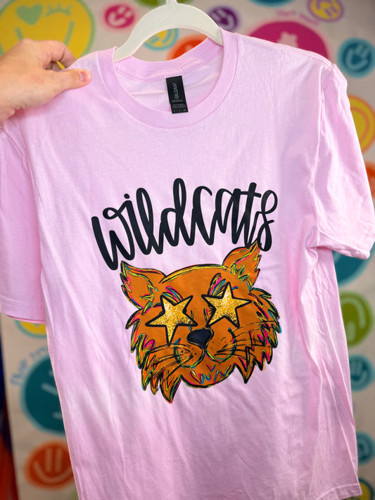 Wildcats Pink Gildan Tee