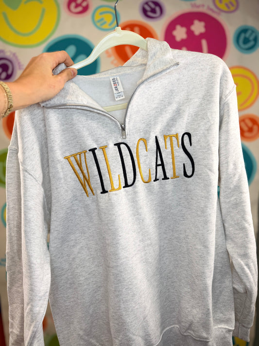 Ash Quarter Zip Wildcats