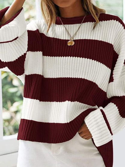 Round Neck Long Sleeve Sweater