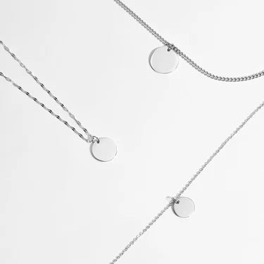 Engraved Circle Pendant