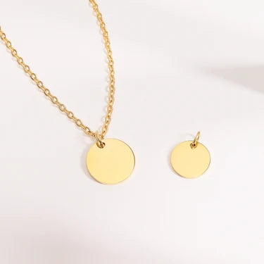 Engraved Circle Pendant